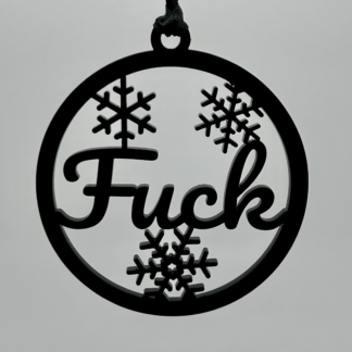 Sweary Ornament - Fuck