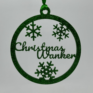 Sweary Ornament - Christmas Wanker